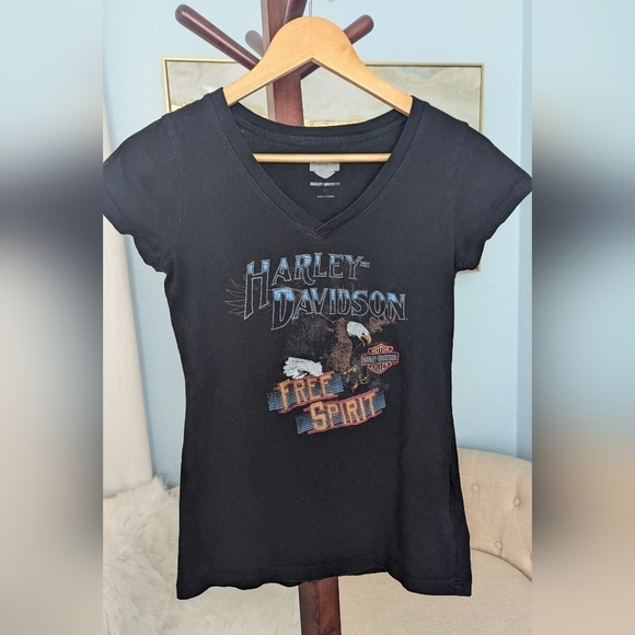 Harley Davidson Woman's  Free Spirit Shirt Size XS - Picture 3 of 8
